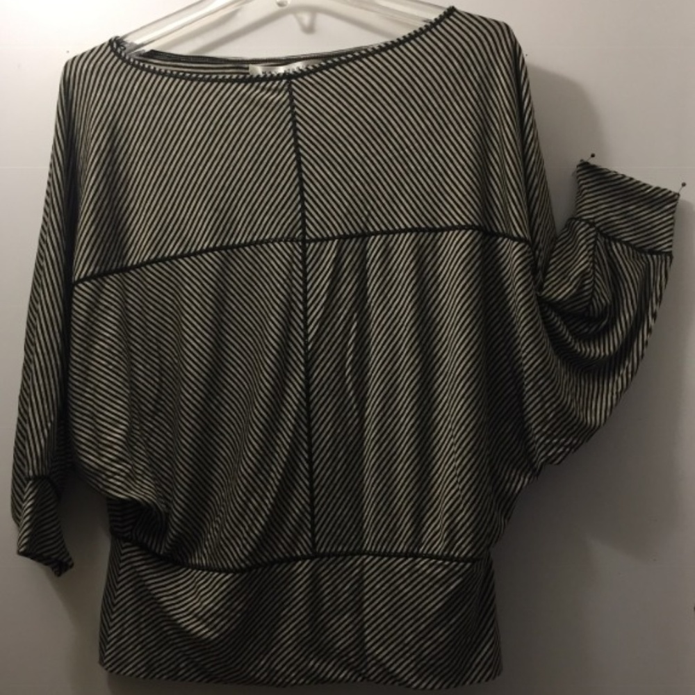 Stripes Blouse 3/4 Sleeves